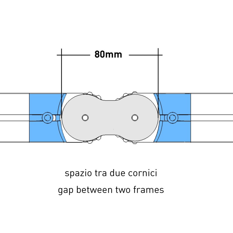 connettore per framframe floor/silentart framframe multi 1900mm connettore per framframe floor/silentart framframe multi 1900mm
