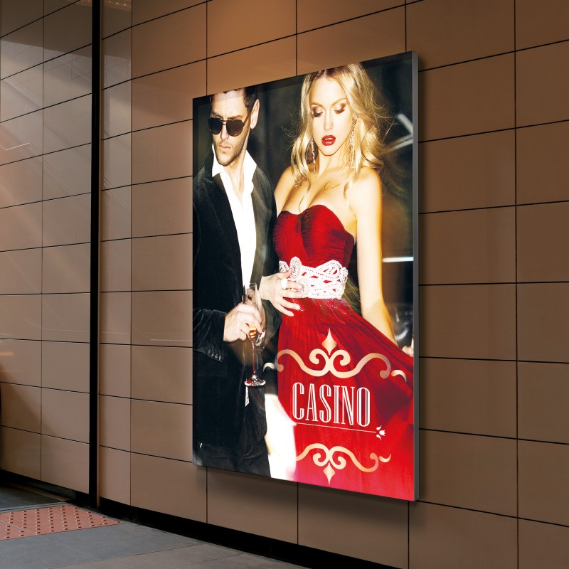 cornice luminosa monof. per banner in tessuto starLED 2000x1150 mm HxB