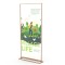 supporto per la stampa da terra in legno di faggio Wood Stand Design 1950x850 mm