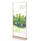 supporto per la stampa da terra in legno di faggio Wood Stand Design 1950x850 mm
