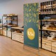 supporto per la stampa da terra in legno di faggio Wood Stand Design 1950x850 mm