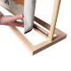 supporto per la stampa da terra in legno di faggio Wood Stand Design 1950x850 mm