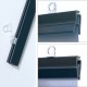 Supporto per poster sospesi posterblock 3000 mm nero
