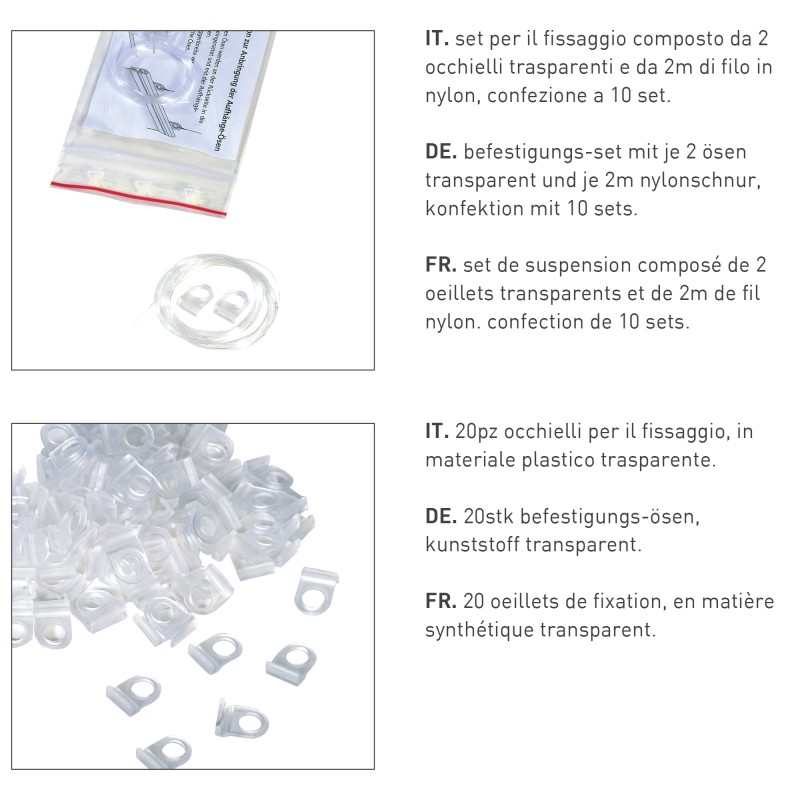 Supporto per poster sospesi posterblock 3000 mm nero