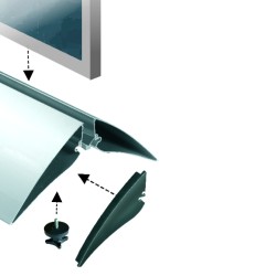 tappi laterali ABS nero per digipressto tappi laterali per base digipressto