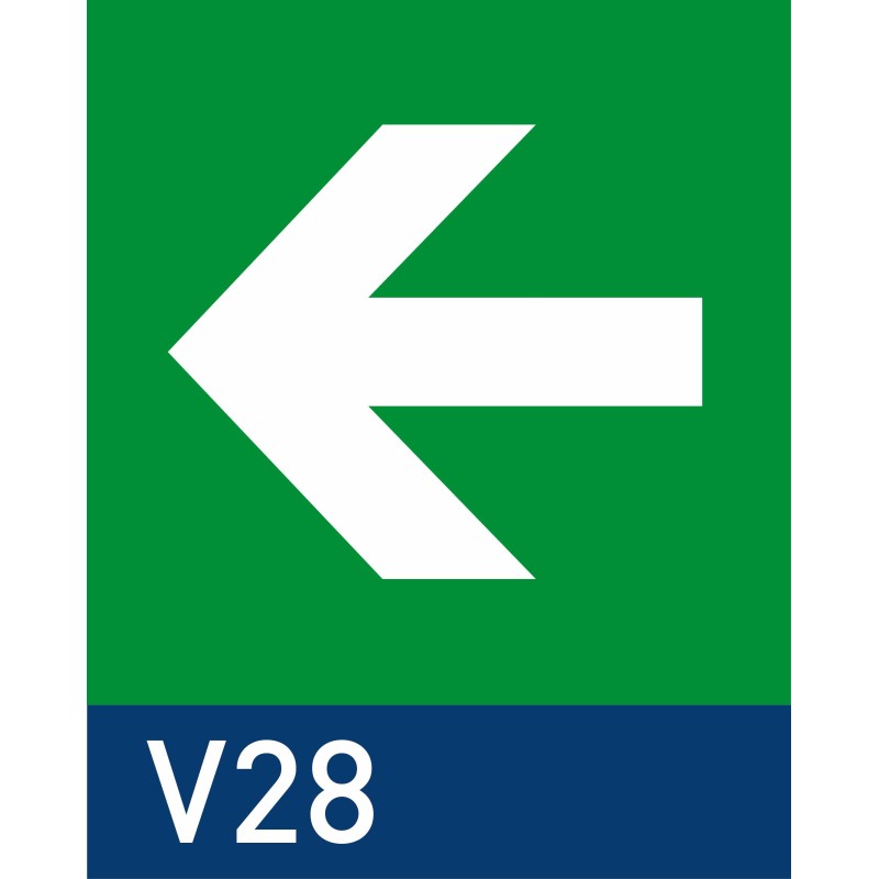 segnaletica di sicurezza a bandiera o a soffitto safepix flag quadro 200x200 mm V28