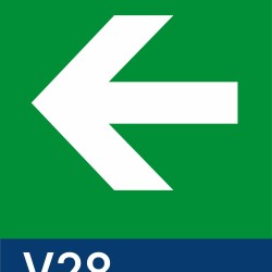 Segnaletica in lamiera di alluminio / a sospensione Secure Plain Suspension quadro 210X210mm V28 Segnaletica in lamiera di alluminio / a sospensione Secure Plain Suspension quadro 210X210mm V28