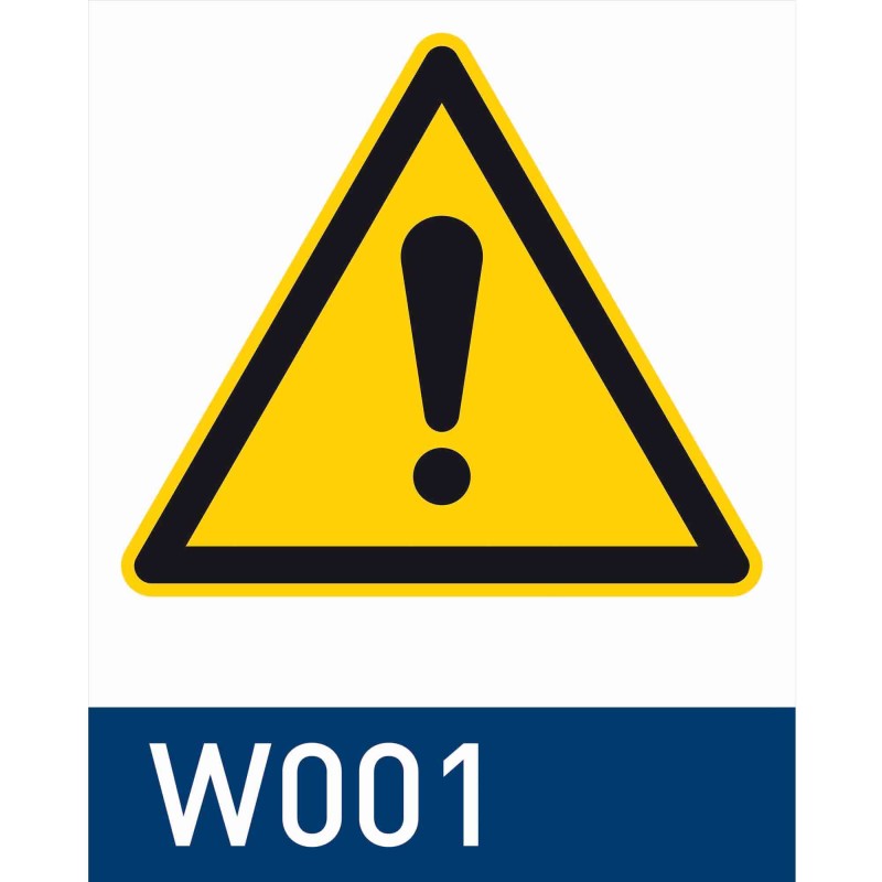 segnaletica di sicurezza a parete signcode secure wall quadro 210x210 mm HxB W001