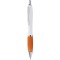 Penna a sfera in plastica e metallo arancione personalizzata B11006A