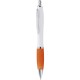 Penna a sfera in plastica e metallo arancione personalizzata B11006A