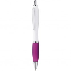 Penna a sfera in plastica e metallo fucsia personalizzata B11006FU Penna a sfera in plastica e metallo fucsia personalizzata B11006FU