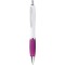 Penna a sfera in plastica e metallo fucsia personalizzata B11006FU