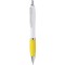 Penna a sfera in plastica e metallo gialla personalizzata B11006G