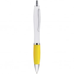 Penna a sfera in plastica e metallo gialla personalizzata B11006G Penna a sfera in plastica e metallo gialla personalizzata B11006G