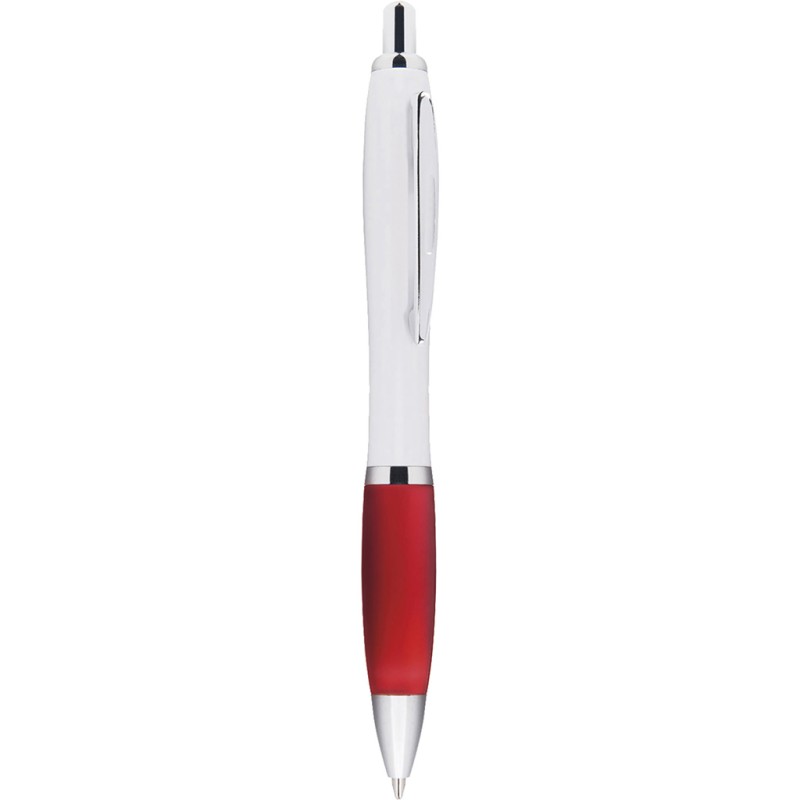 Penna a sfera in plastica e metallo rossa personalizzata B11006R Penna a sfera in plastica e metallo rossa personalizzata B11006R