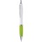 Penna a sfera in plastica e metallo verde acido personalizzata B11006VA