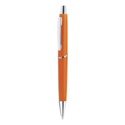 Penna a sfera in plastica e metallo arancione personalizzata B11008A