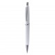 Penna a sfera in plastica e metallo bianca personalizzata B11008B