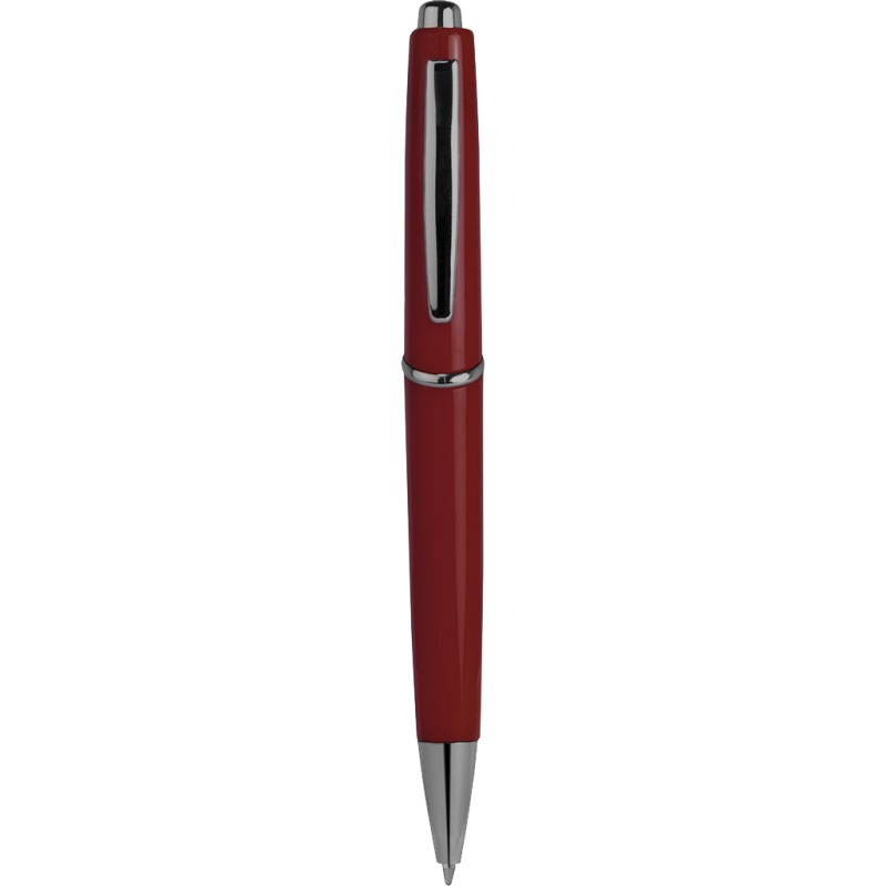 Penna a sfera in plastica e metallo bordeaux personalizzata B11008BO