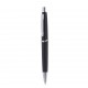 Penna a sfera in plastica e metallo nera personalizzata B11008N