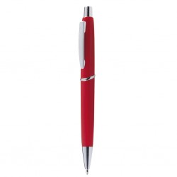 Penna a sfera in plastica e metallo rossa personalizzata B11008R Penna a sfera in plastica e metallo rossa personalizzata B11008R