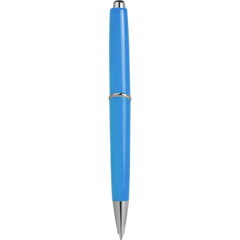 Penna a sfera in plastica e metallo blu sky personalizzata B11008SK