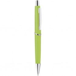 Penna a sfera in plastica e metallo verde acido personalizzata B11008VA Penna a sfera in plastica e metallo verde acido personalizzata B11008VA