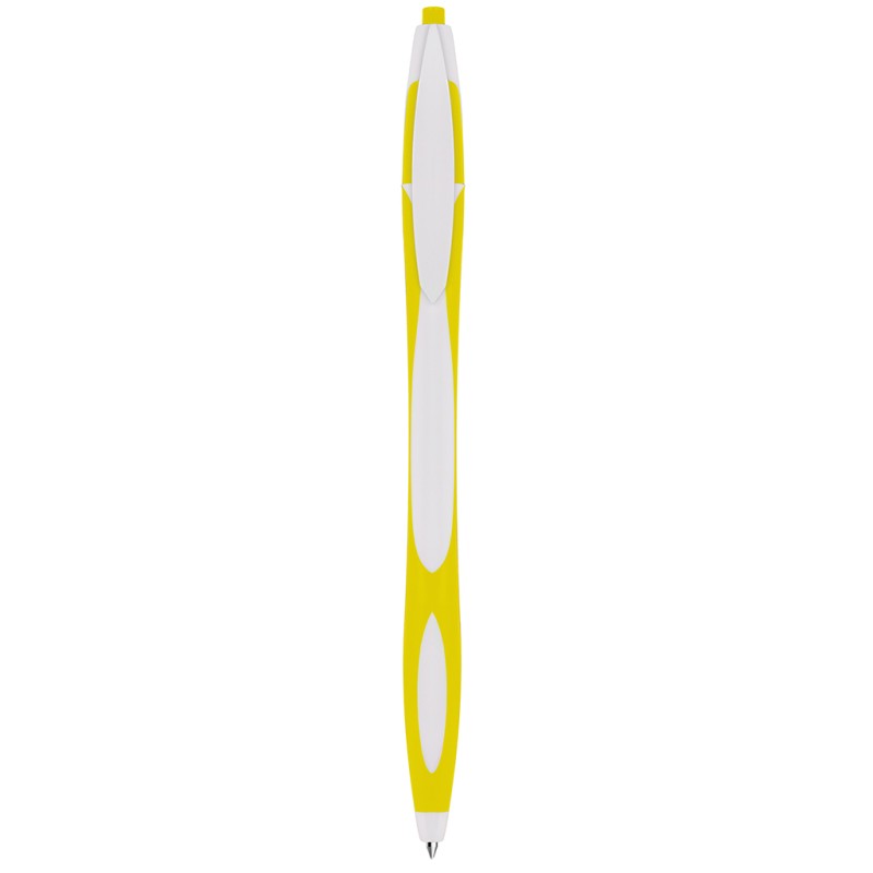 Penna a sfera in plastica gialla personalizzata B11009G