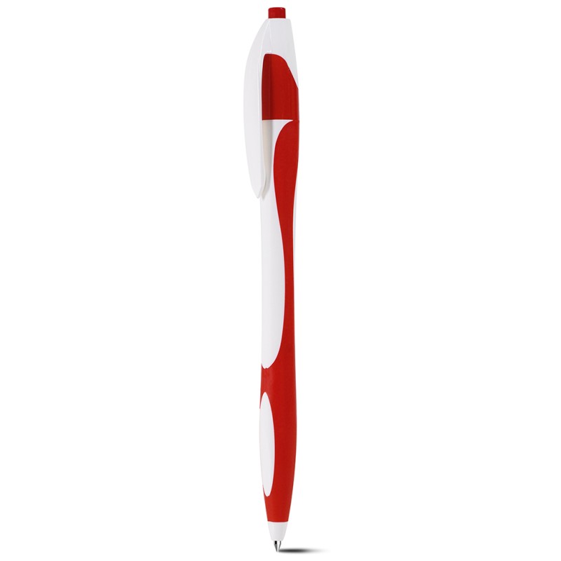 Penna a sfera in plastica rossa personalizzata B11009R
