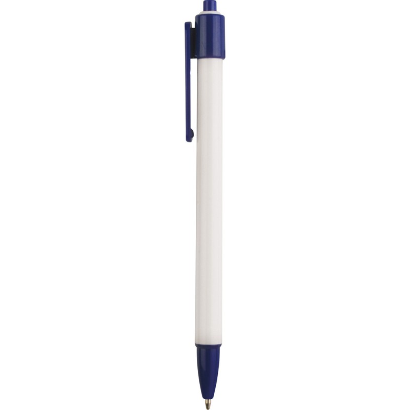 Penna a sfera in plastica blu royal personalizzata B11026BL