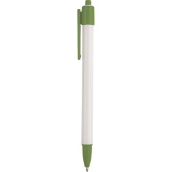 Penna a sfera in plastica verde personalizzata B11026V