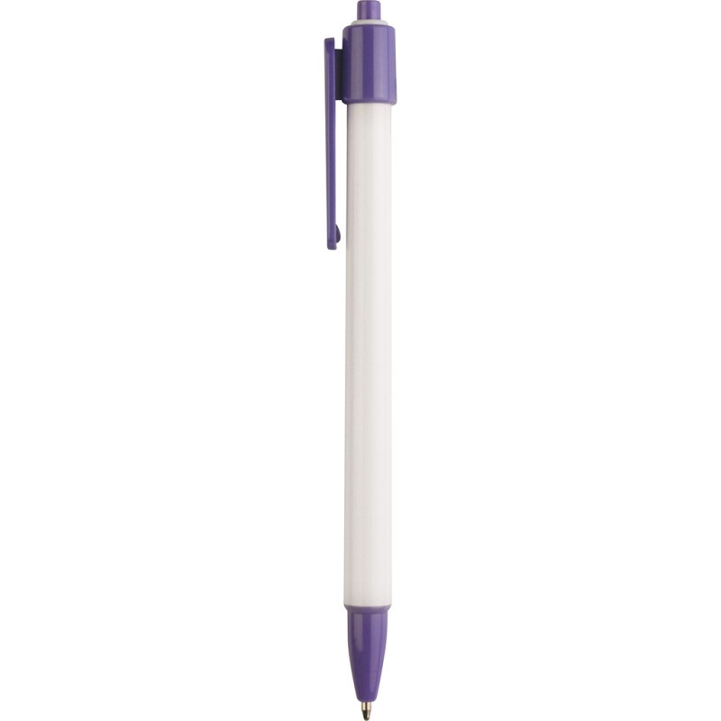 Penna a sfera in plastica viola personalizzata B11026VL