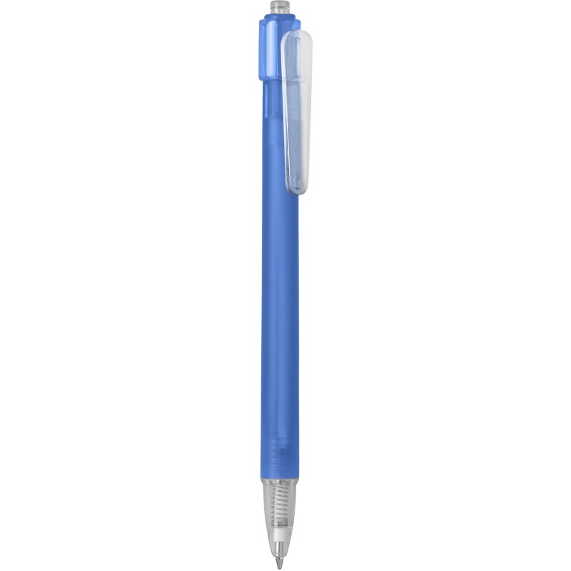 Penna a sfera in plastica blu royal personalizzata B11027BL