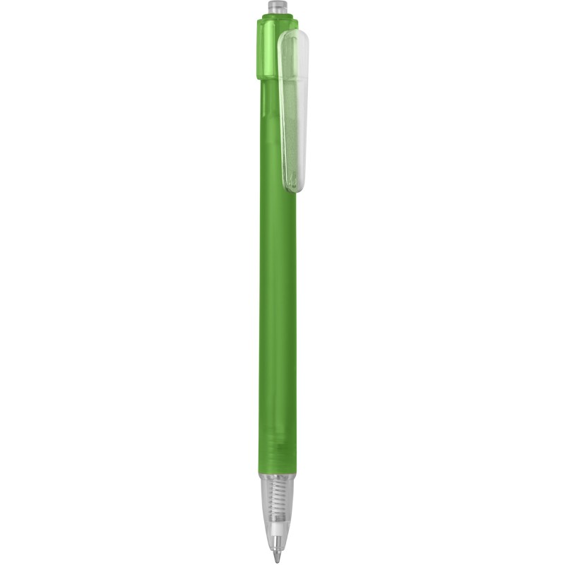 Penna a sfera in plastica verde personalizzata B11027V