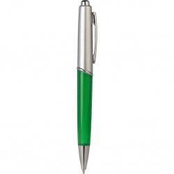 Penna a sfera in plastica e metallo verde personalizzata B11034V Penna a sfera in plastica e metallo verde personalizzata B11034V