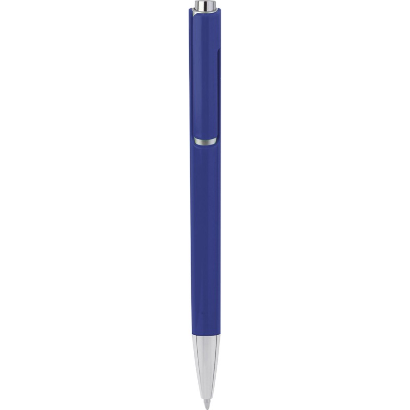 Penna a sfera in plastica blu royal personalizzata B11036BL