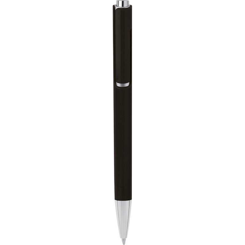 Penna a sfera in plastica nera personalizzata B11036N