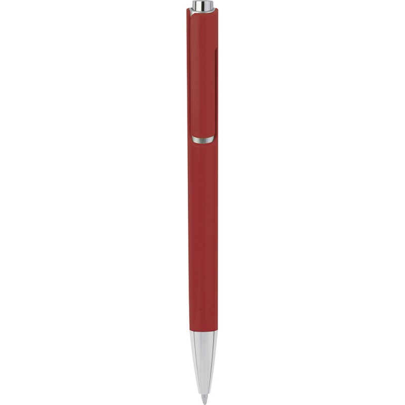 Penna a sfera in plastica rossa personalizzata B11036R