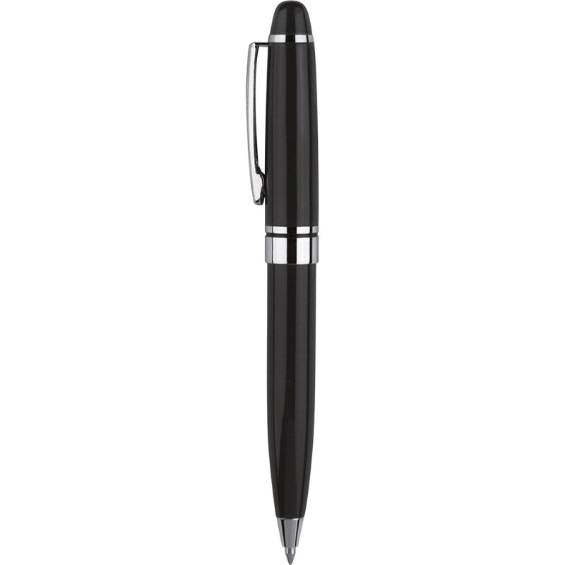 Mini penna a sfera in metallo nera personalizzata B11041N Mini penna a sfera in metallo nera personalizzata B11041N