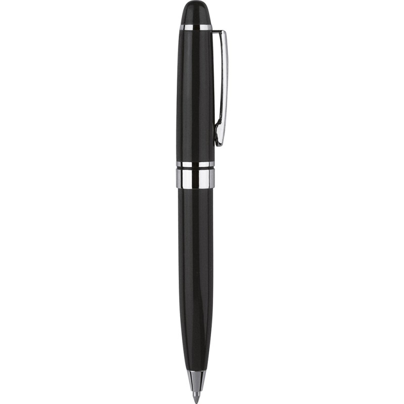 Mini penna a sfera in metallo nera personalizzata B11041N Mini penna a sfera in metallo nera personalizzata B11041N