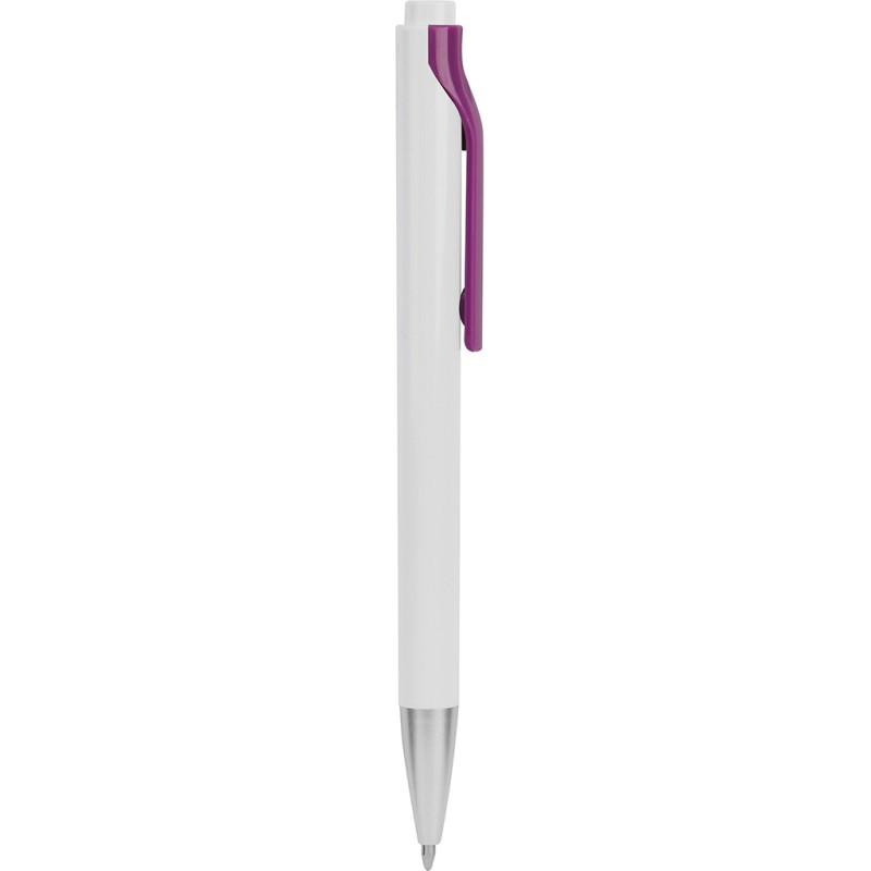 Penna a sfera in plastica viola personalizzata B11042VL