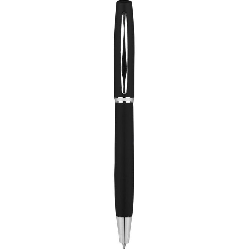 Penna a sfera in metallo nera personalizzata B11050N