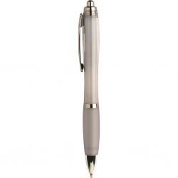 Penna a sfera in plastica e metallo bianca personalizzata B11067B Penna a sfera in plastica e metallo bianca personalizzata B11067B