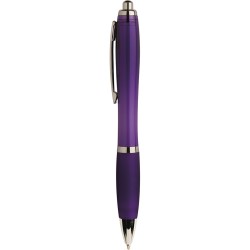 Penna a sfera in plastica e metallo viola personalizzata B11067VL