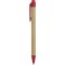 Penna a sfera in plastica biodegradabile e cartone riciclato rossa personalizzata B11068R