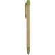 Penna a sfera in plastica biodegradabile e cartone riciclato verde personalizzata B11068V