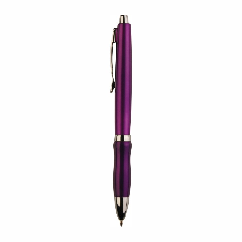 Penna a sfera in plastica viola personalizzata B11069VL