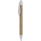 Penna a sfera in plastica e cartone riciclato bianca personalizzata B11070B