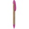 Penna a sfera in plastica e cartone riciclato rosa personalizzata B11070RS