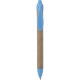 Penna a sfera in plastica e cartone riciclato blu sky personalizzata B11070SK